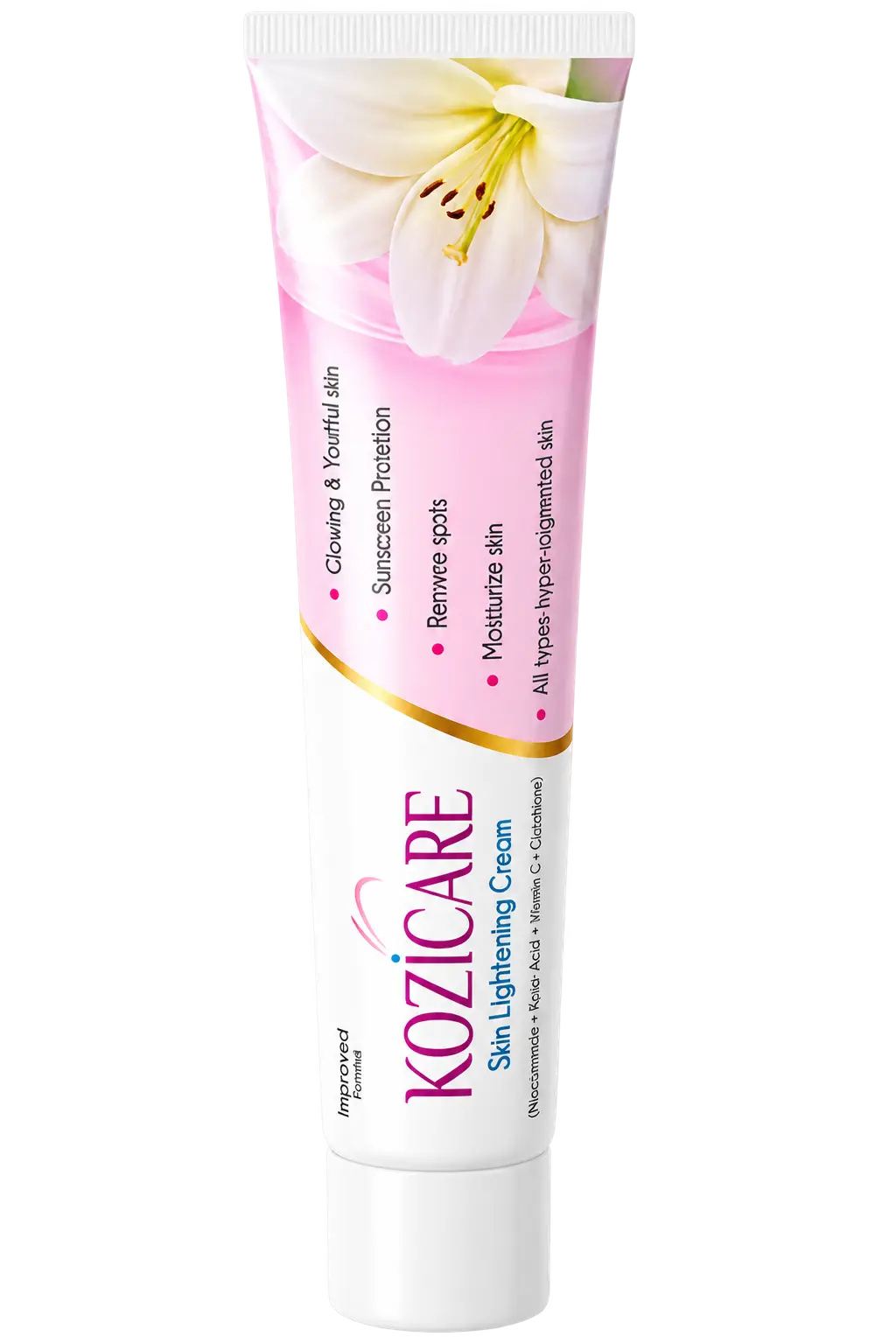 Kozicare Skin Lightening Non-Sticky Cream Lotion